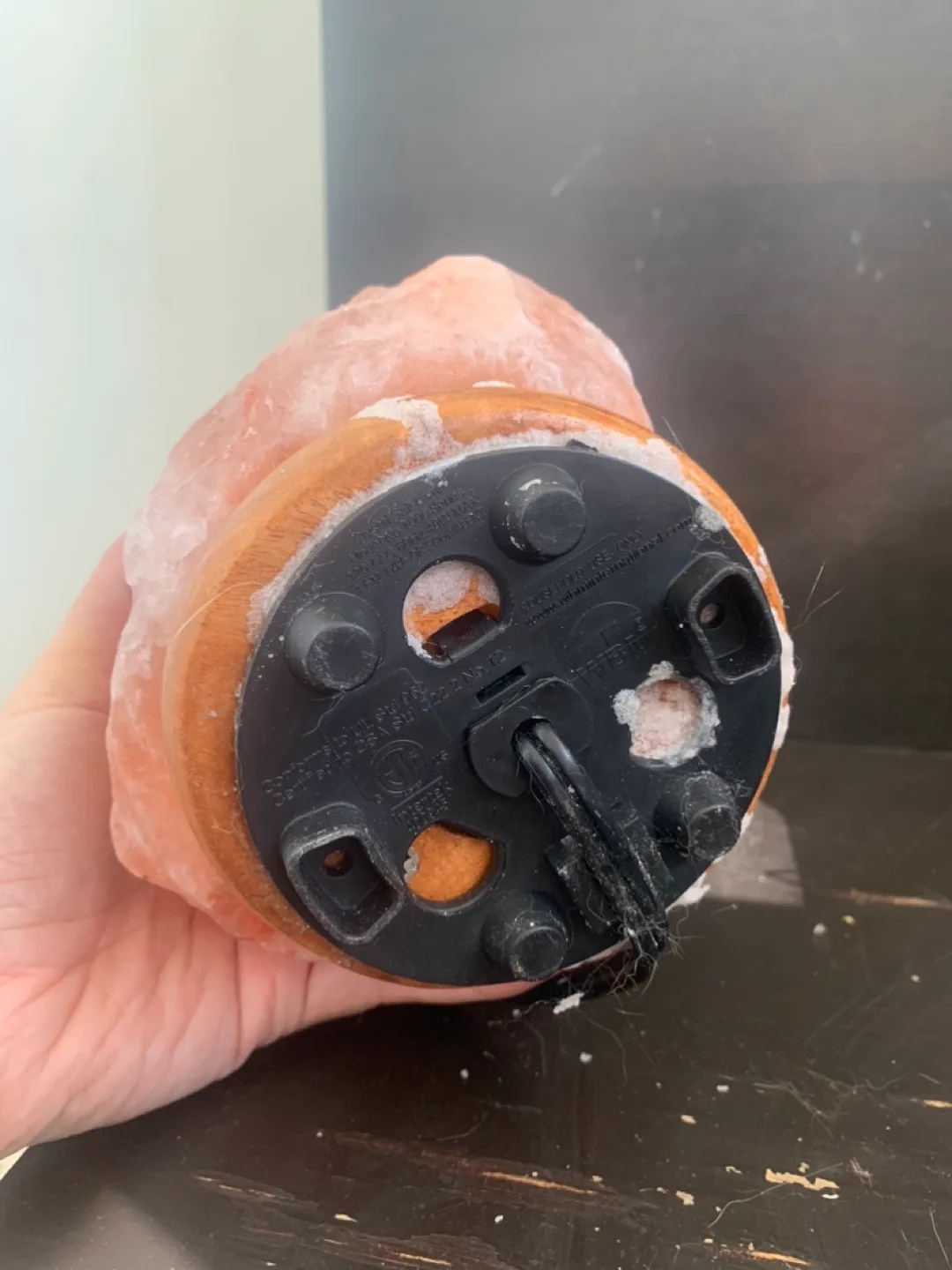 Himalayan Pink Salt Lamp with dimmer switch image indicator(4)