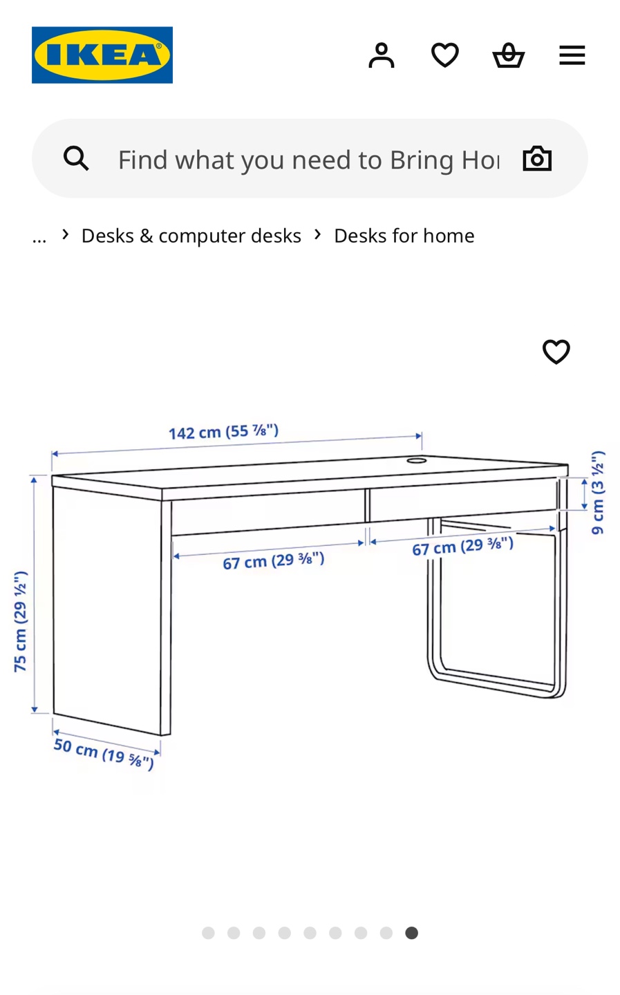 IKEA MICKE Desk White - photo 4