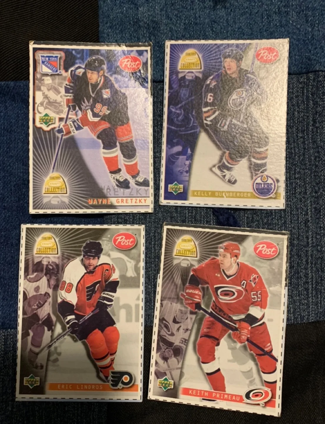#freecycle 4 Upper Deck 1994-95 Post Cereal Hockey Cards thumbnail