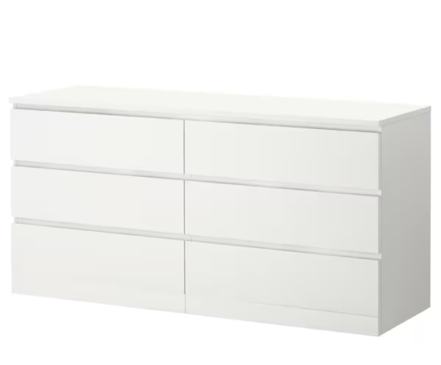 Malm 6 drawer white brand new in box