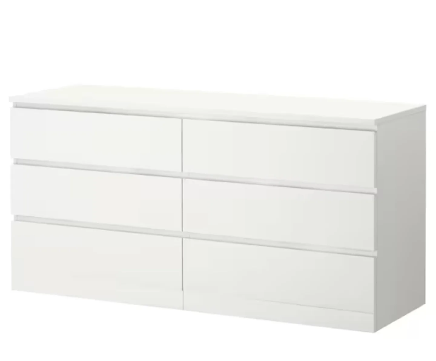 Malm 6 drawer white brand new in box thumbnail