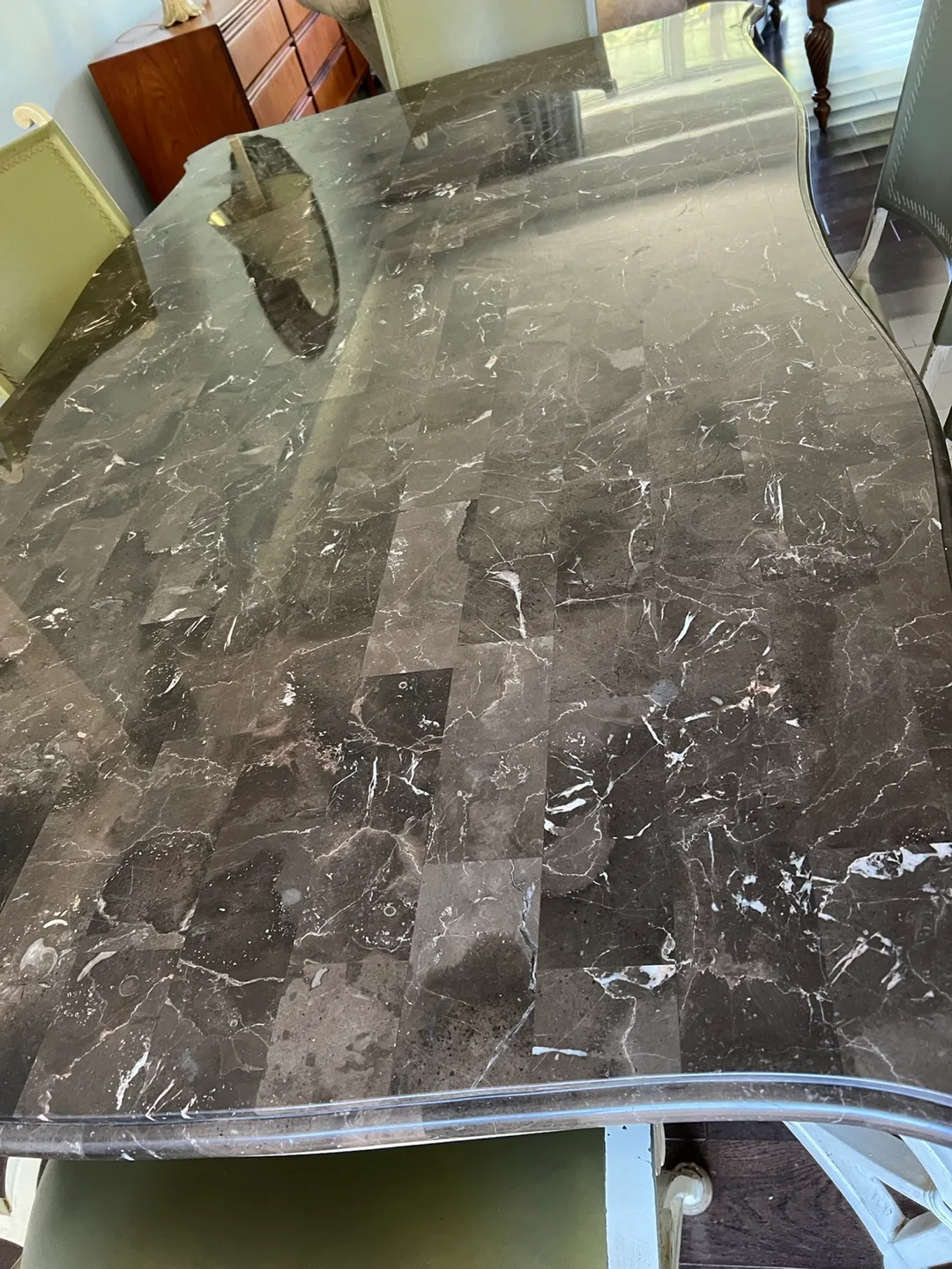 Marble Top Dining Table and 6 Chairs image indicator(4)