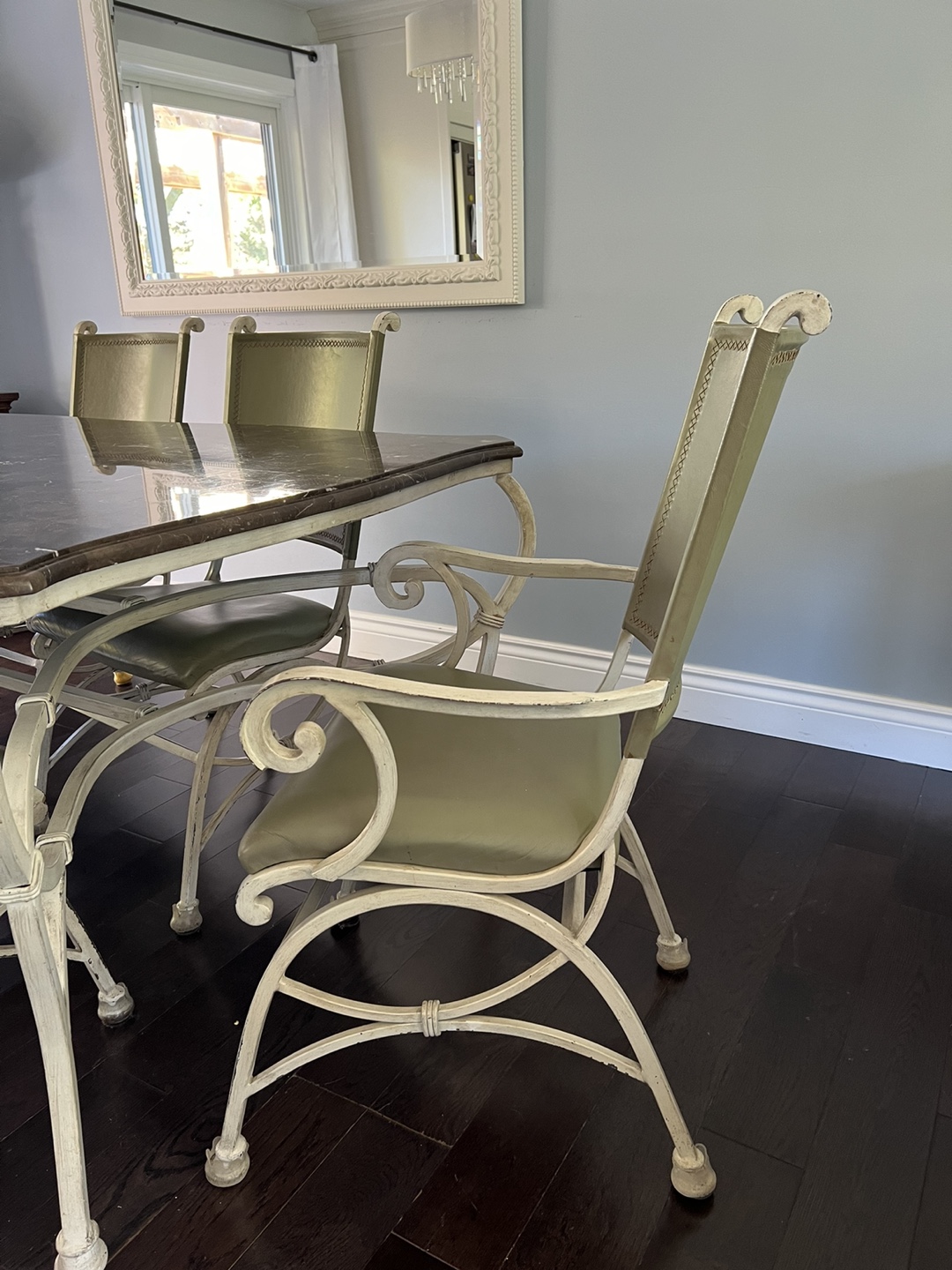 Marble Top Dining Table and 6 Chairs - photo 3