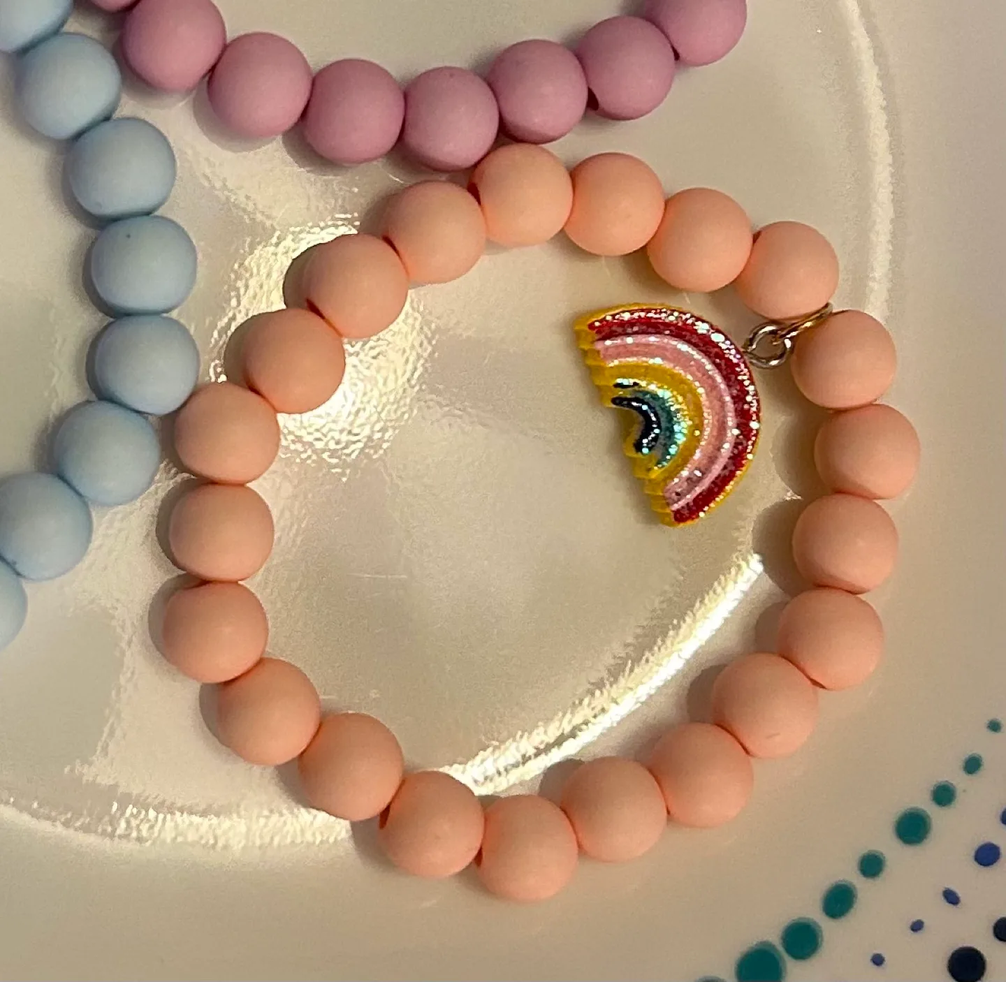 ✨✨3 Beaded Bracelets with Charms image indicator(4)