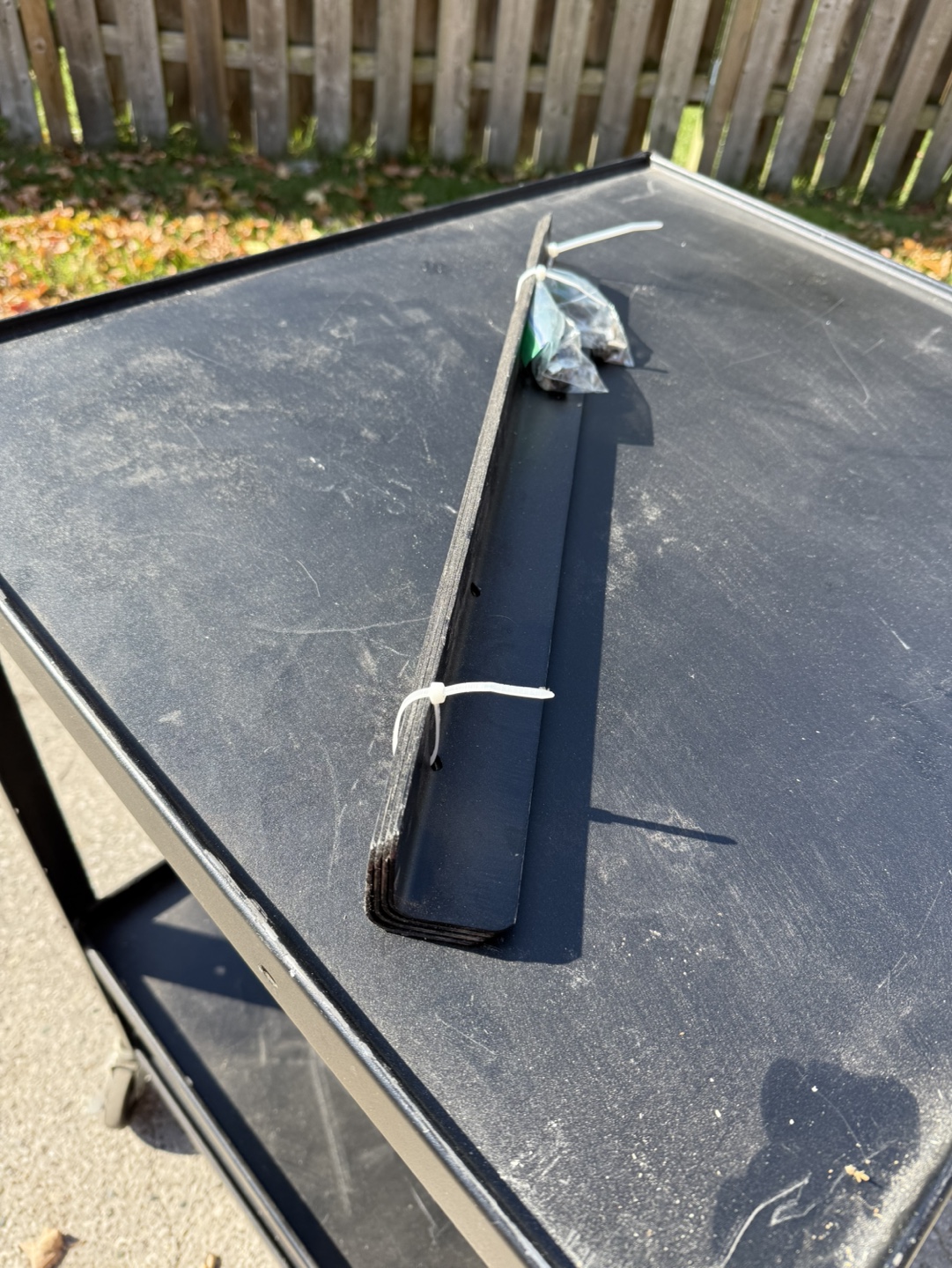Black 3-Shelf Rolling Cart - photo 3