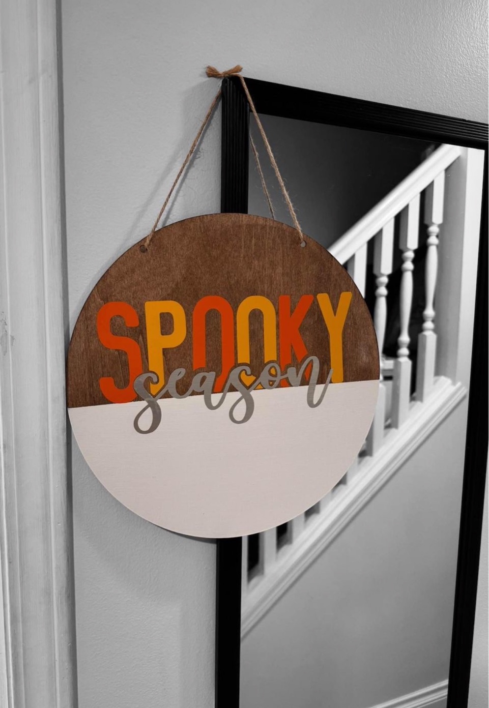 Reversible Halloween/Fall Door hanger