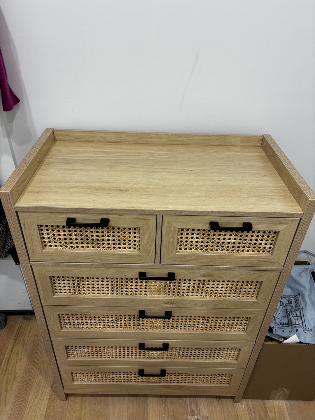 6 Drawers Rattan Dresser - photo 3