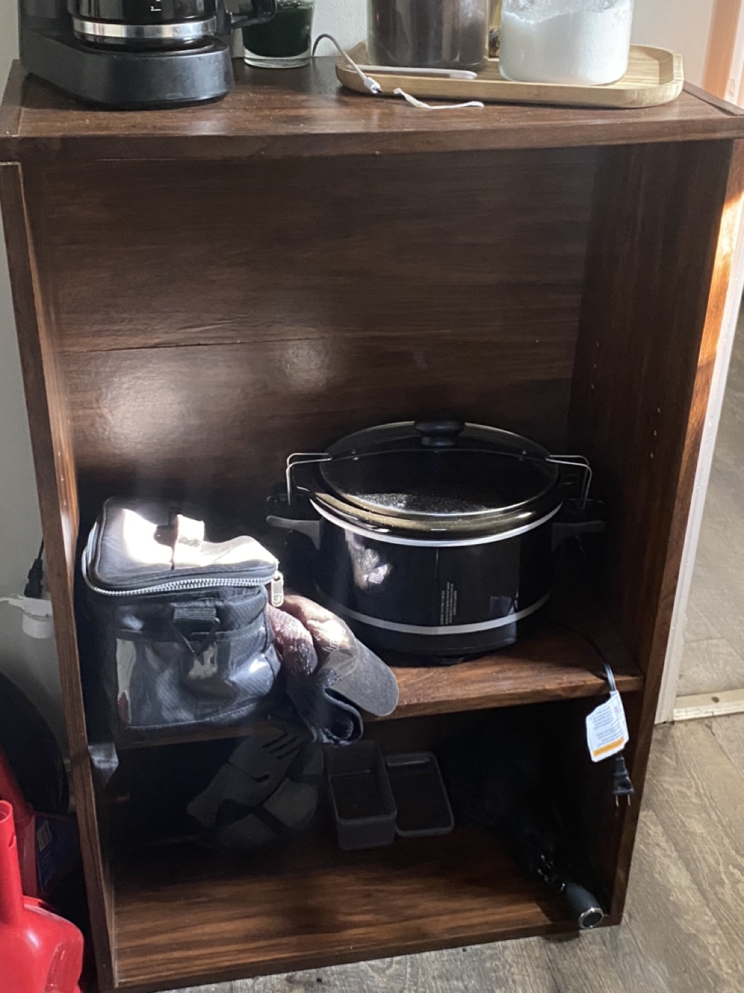 Wooden shelf unit - photo 2