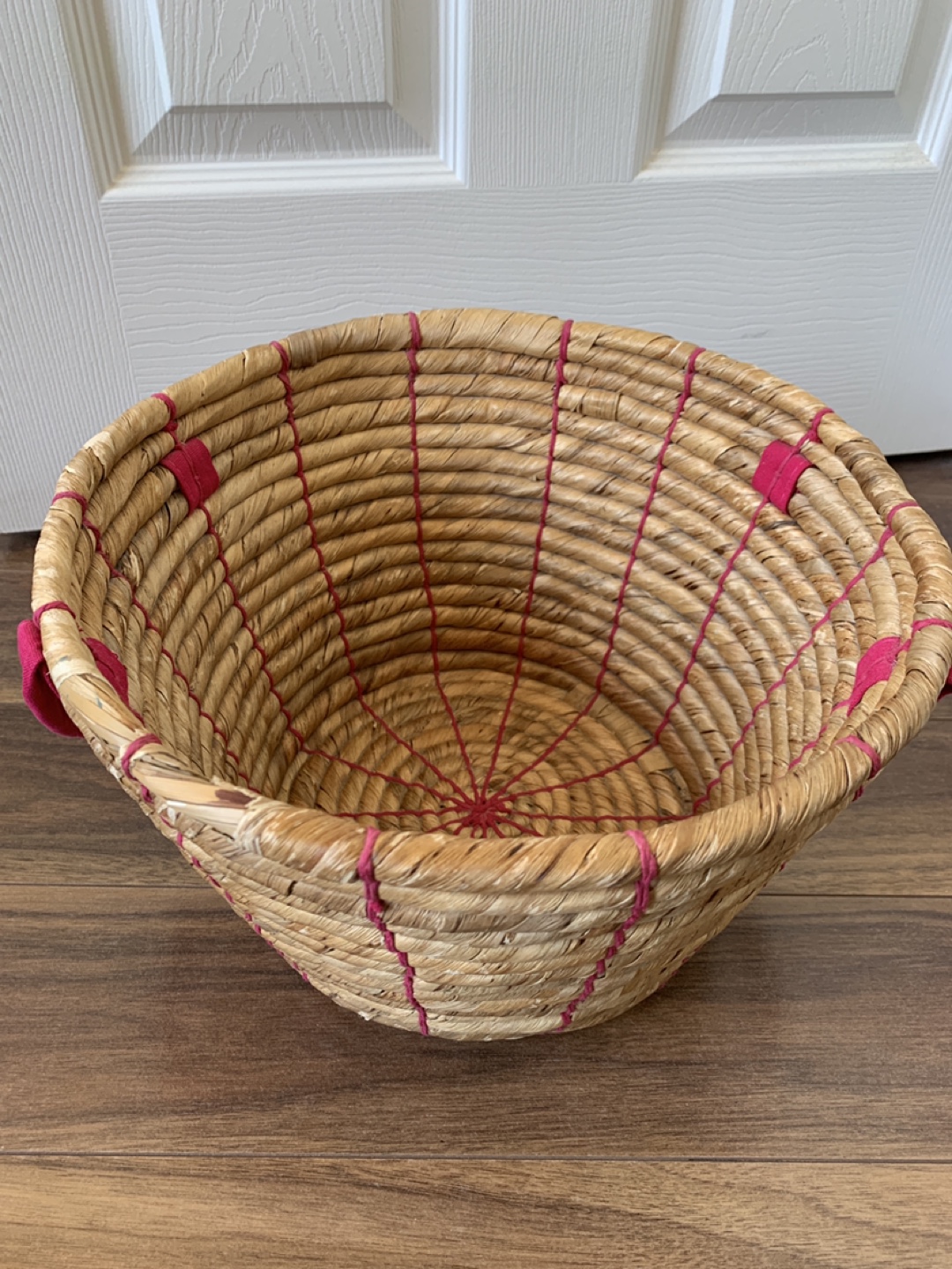 Large Woven Basket with Handles + basket
