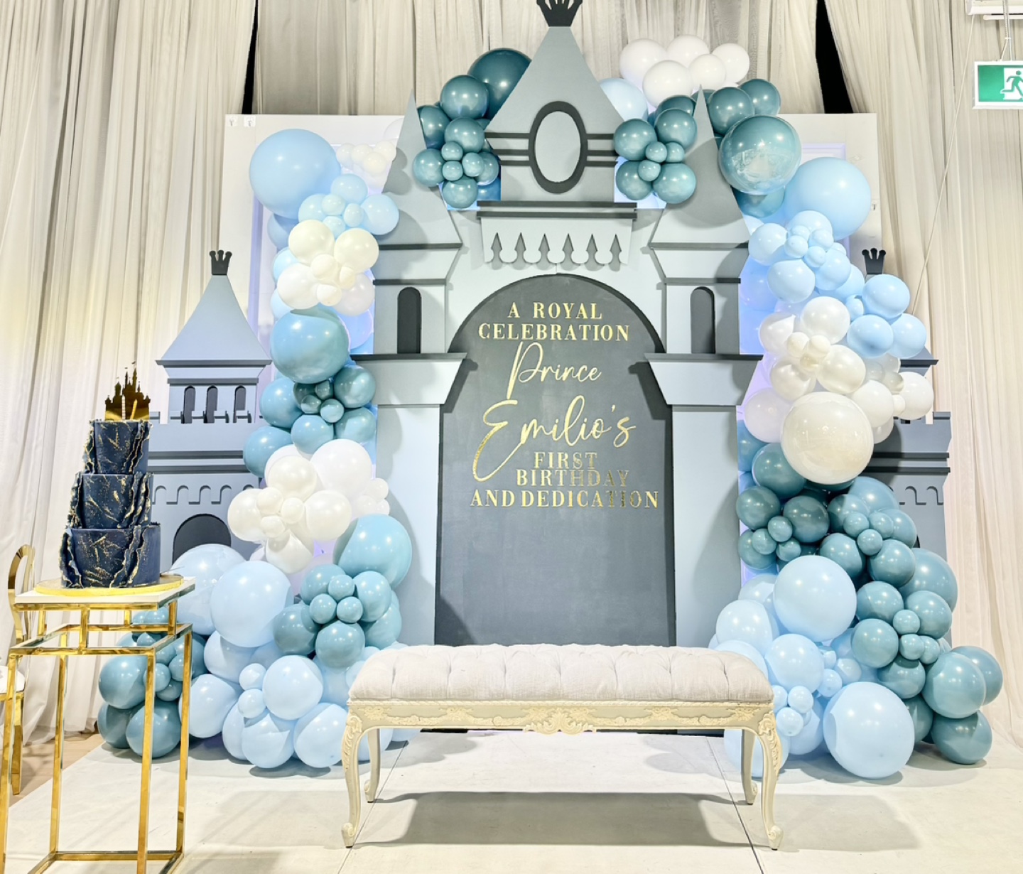 Personalized Royal Prince Birthday Party Decoration
