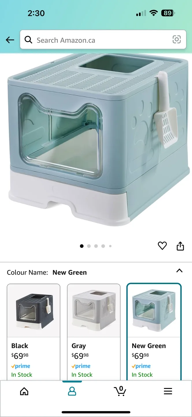 Cat Litter Box - assembled but never used thumbnail