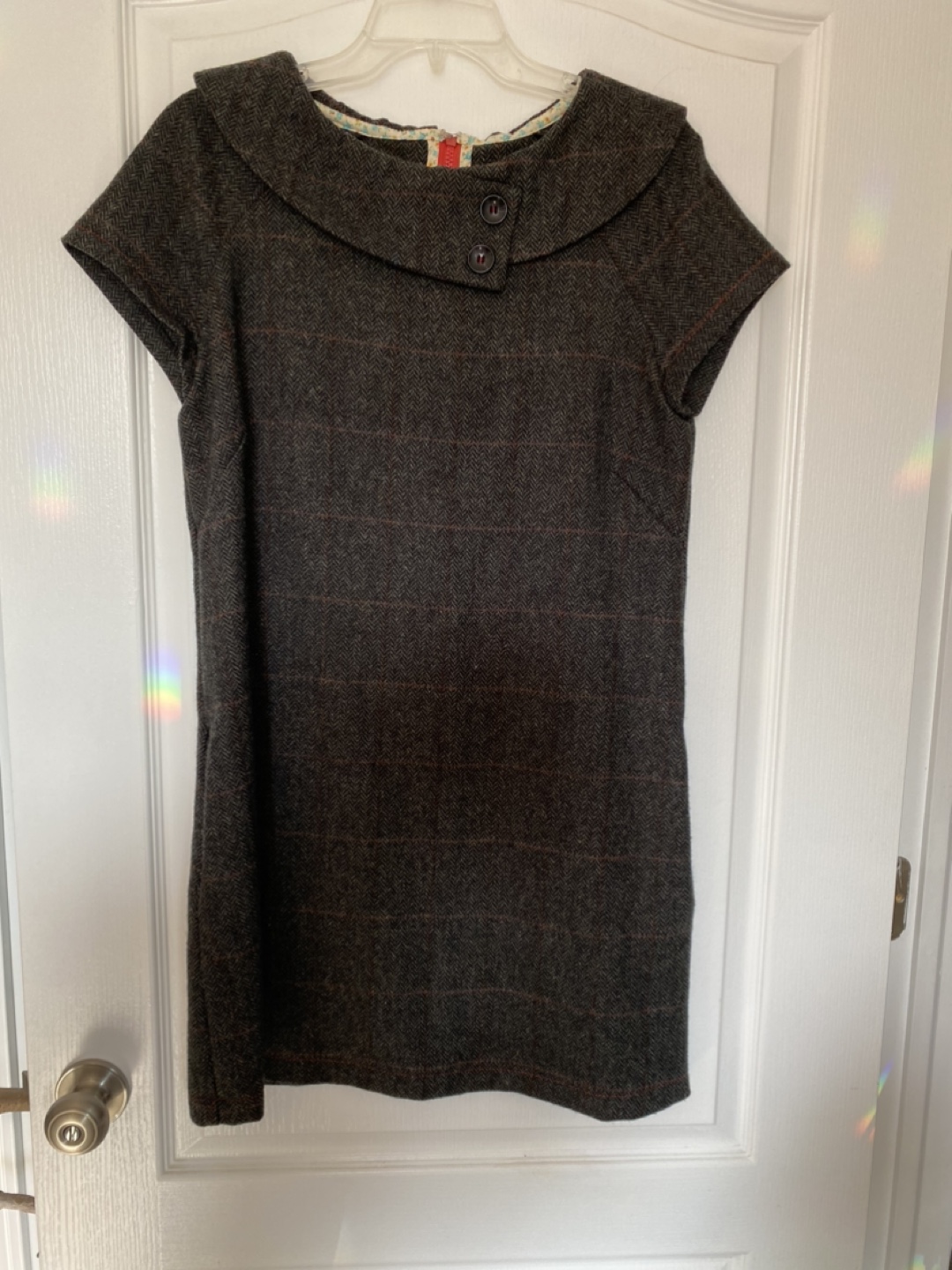 Beebop & Wally NYC Grey Tweed Dress