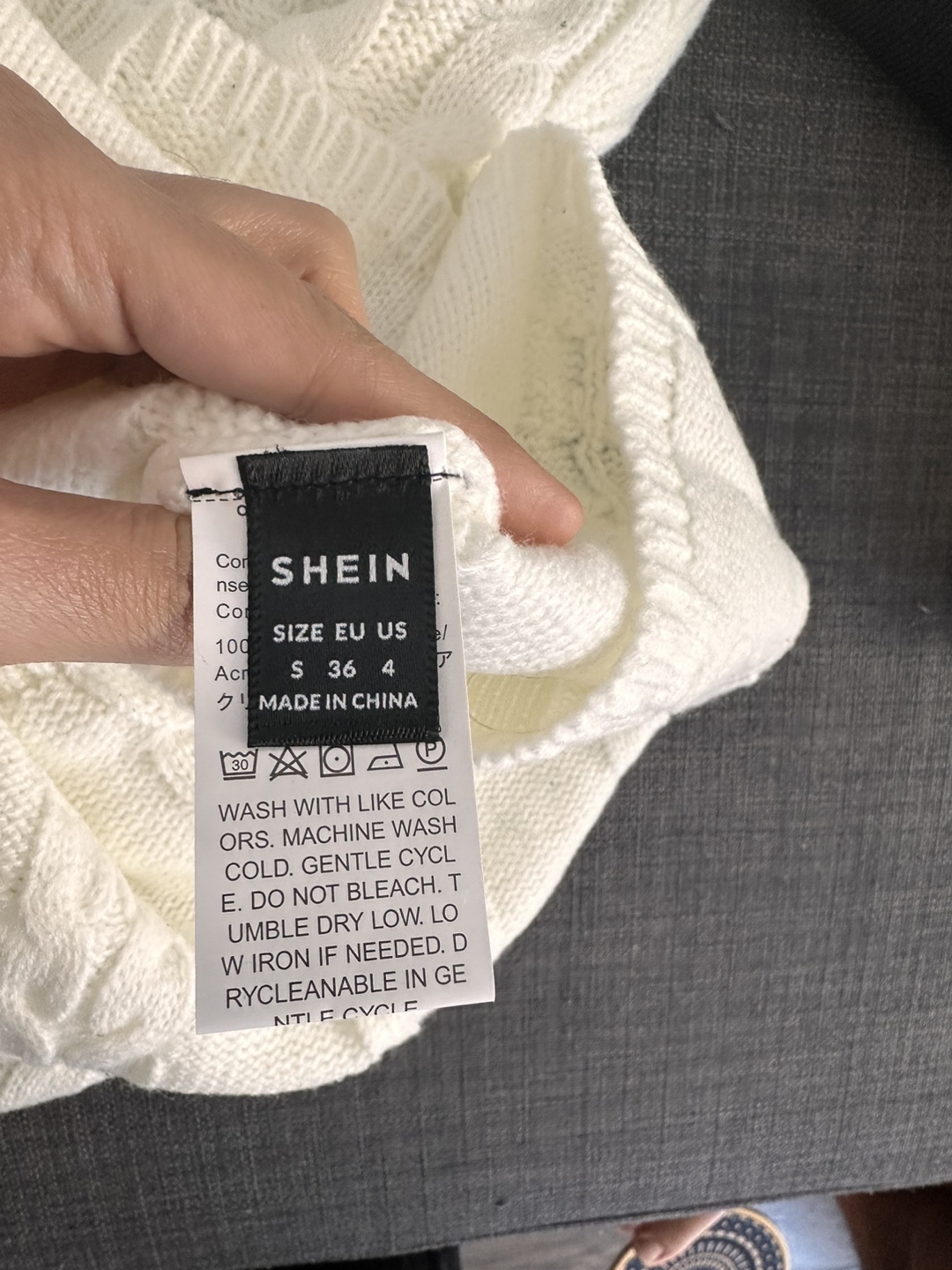 SHEIN Cable Knit Sweater Dress - photo 3