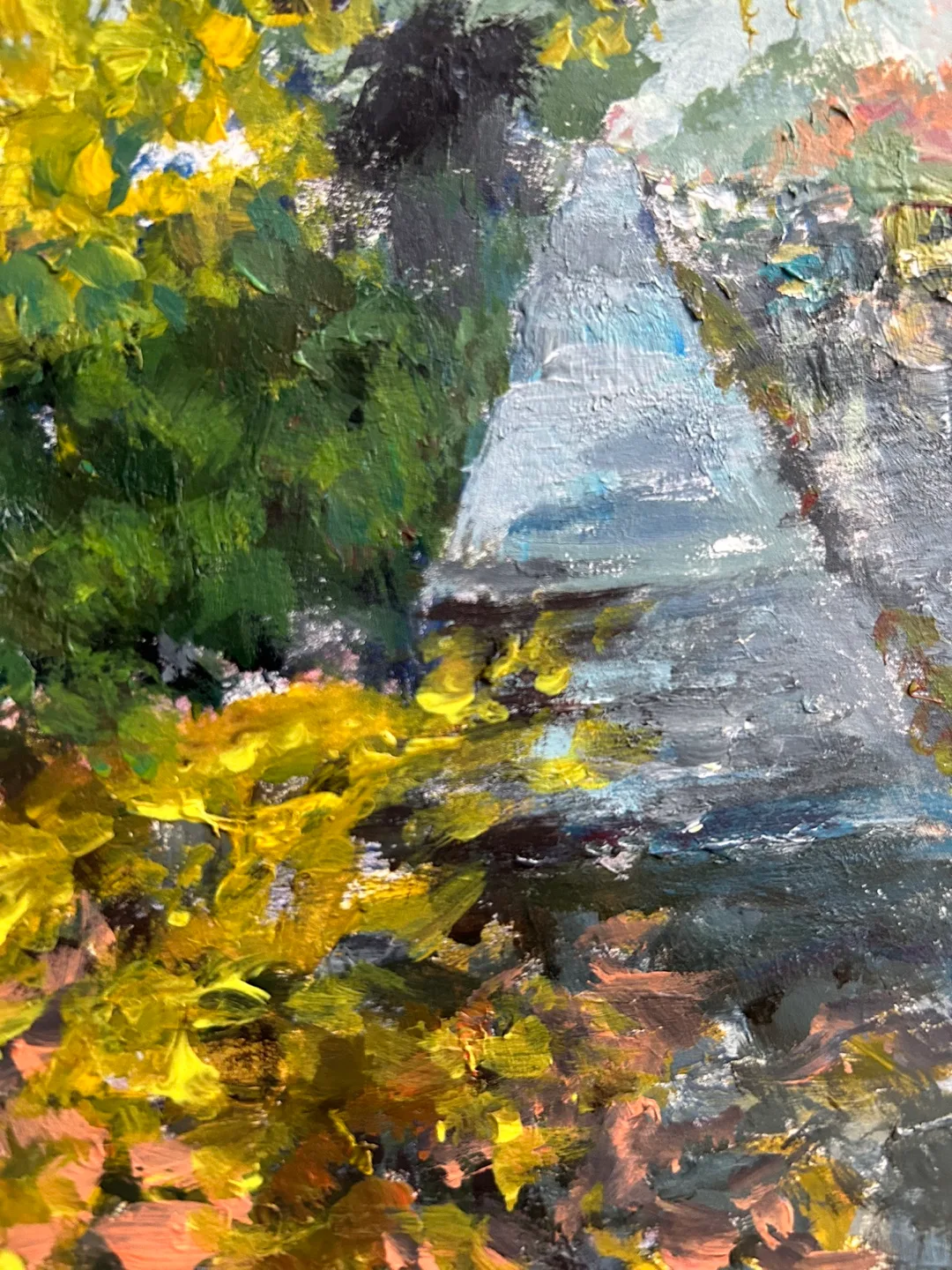 “Autumn Walk” original acrylic painting image indicator(3)