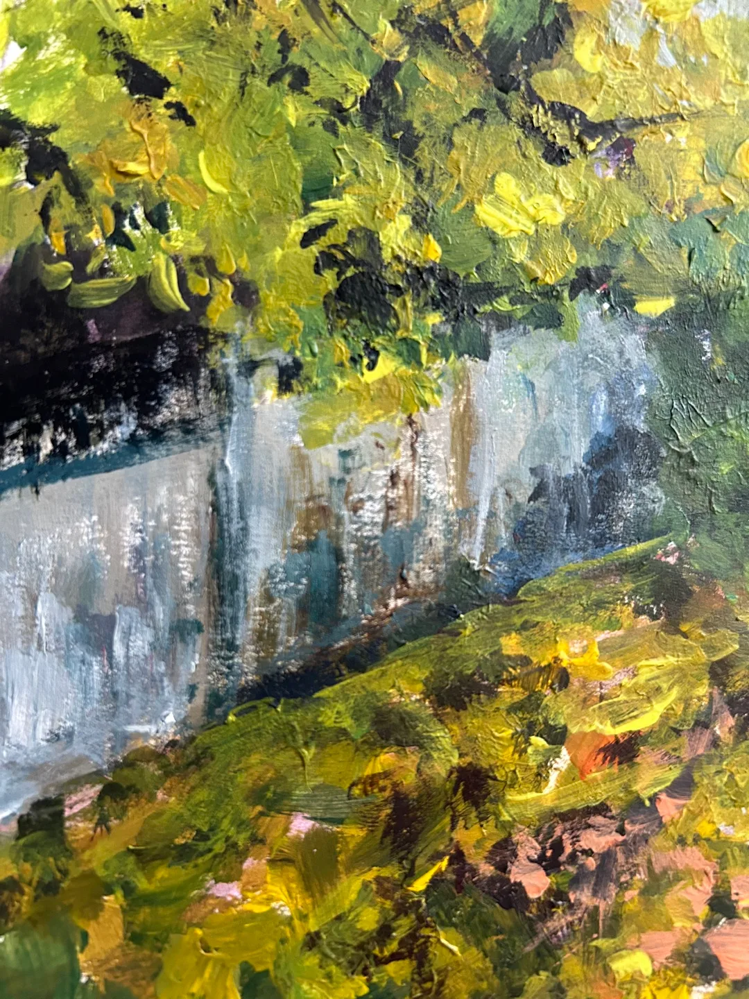 “Autumn Walk” original acrylic painting image indicator(4)