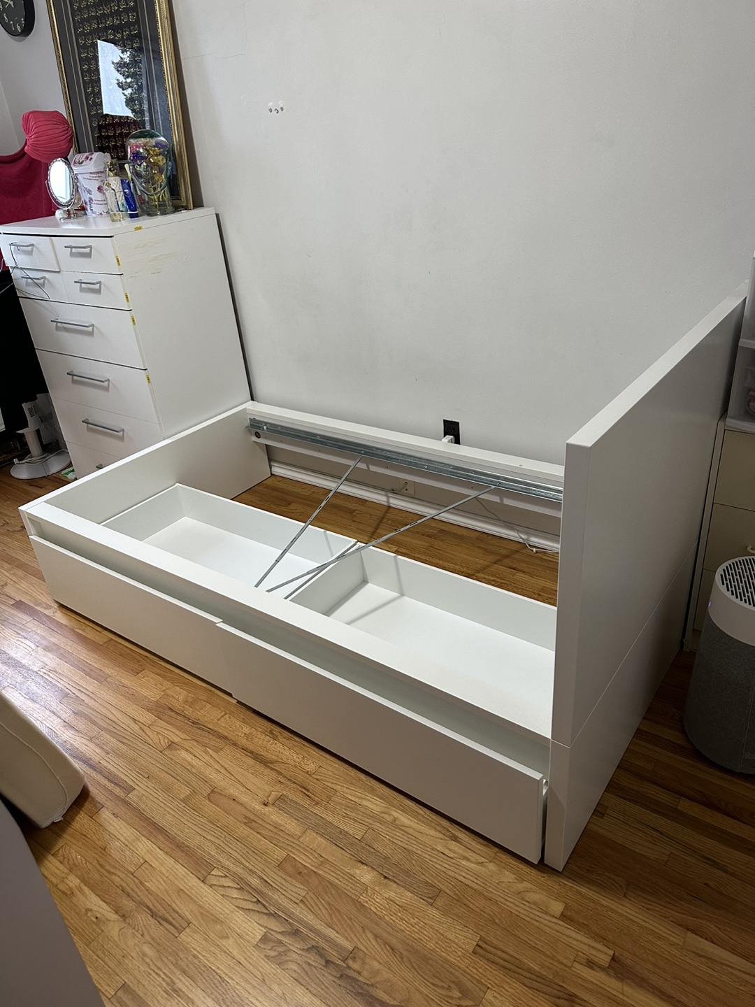 IKEA MALM Twin Bed Frame with Storage + mattress - photo 2