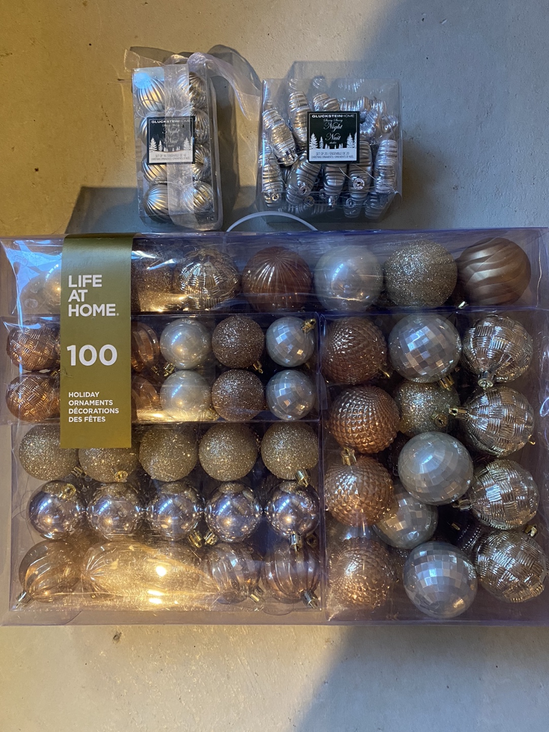 100-piece Holiday Ornaments plus more