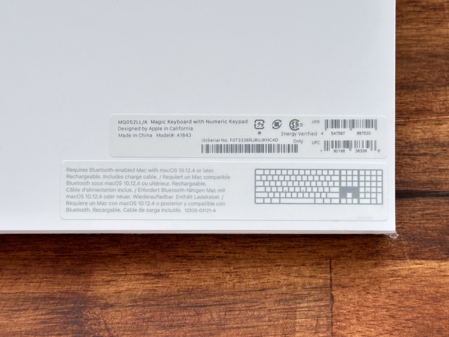 Apple Magic Keyboard with Numeric Keypad - photo 2