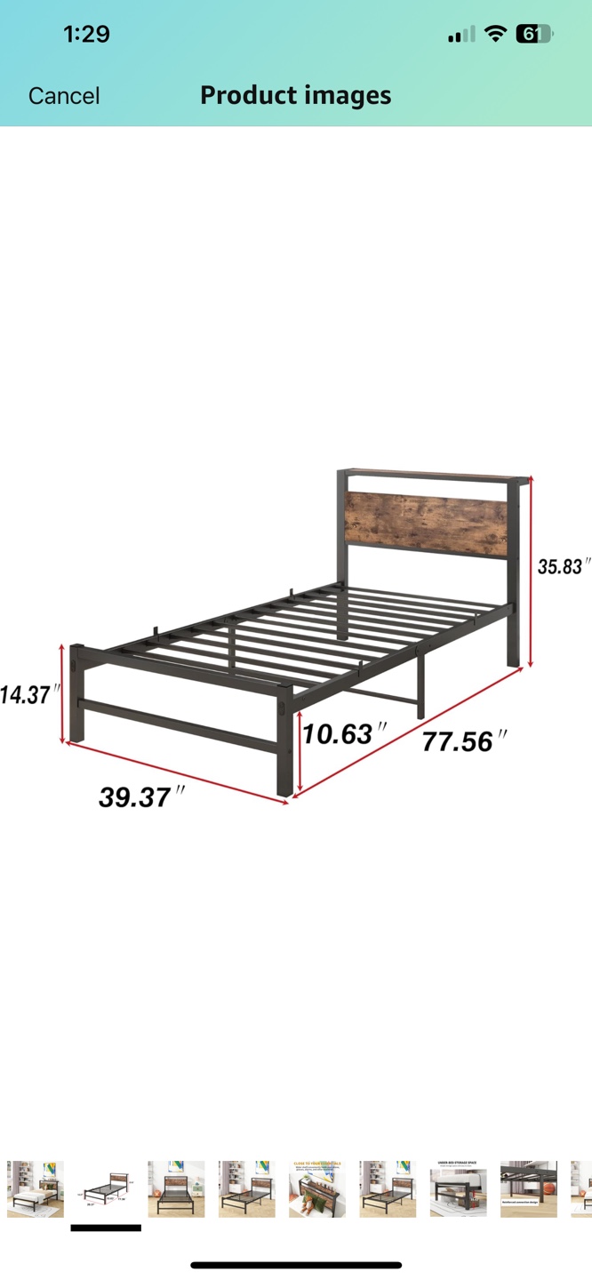 Full Size Metal Bed Frame