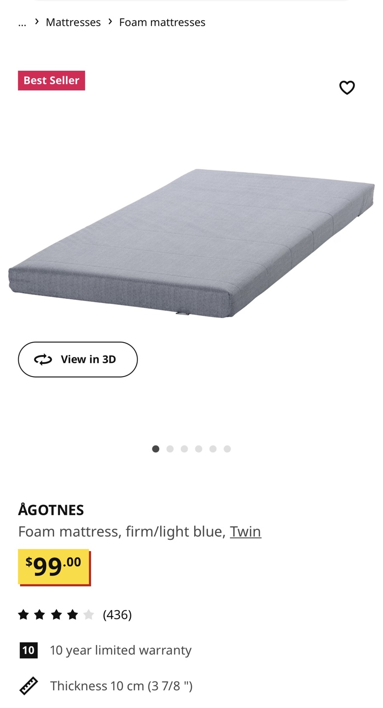 IKEA Foam Mattress
