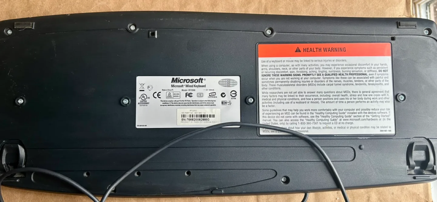 Microsoft Wired Keyboard image indicator(2)