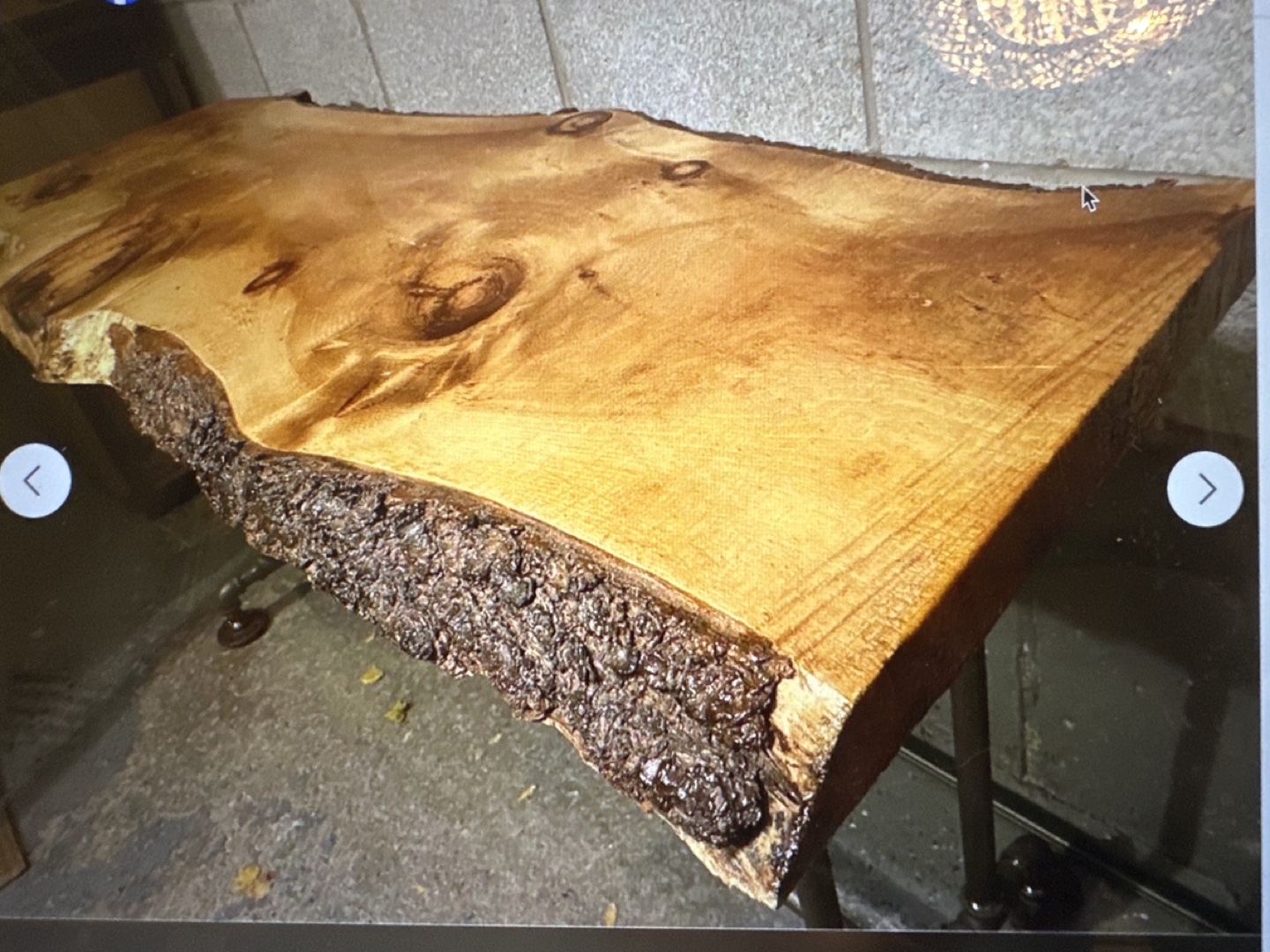 Live Edge Table with Industrial Pipe Legs
