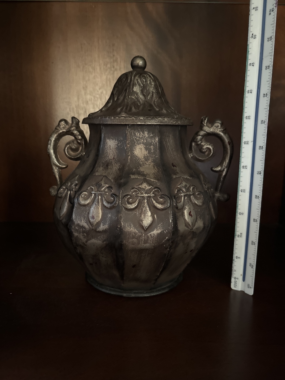 Antique Black & Silver Urn
