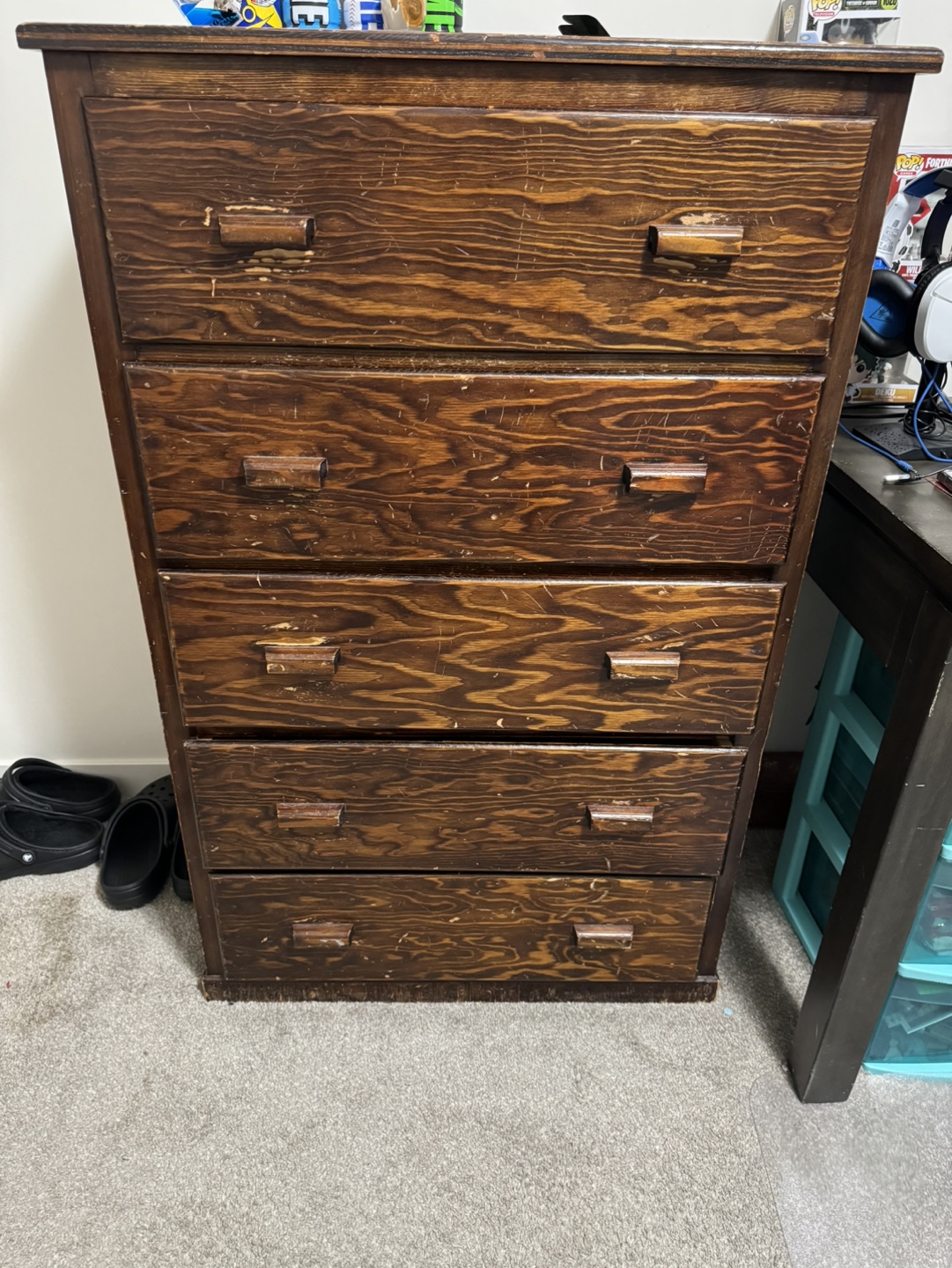 Wooden 5-Drawer Chest