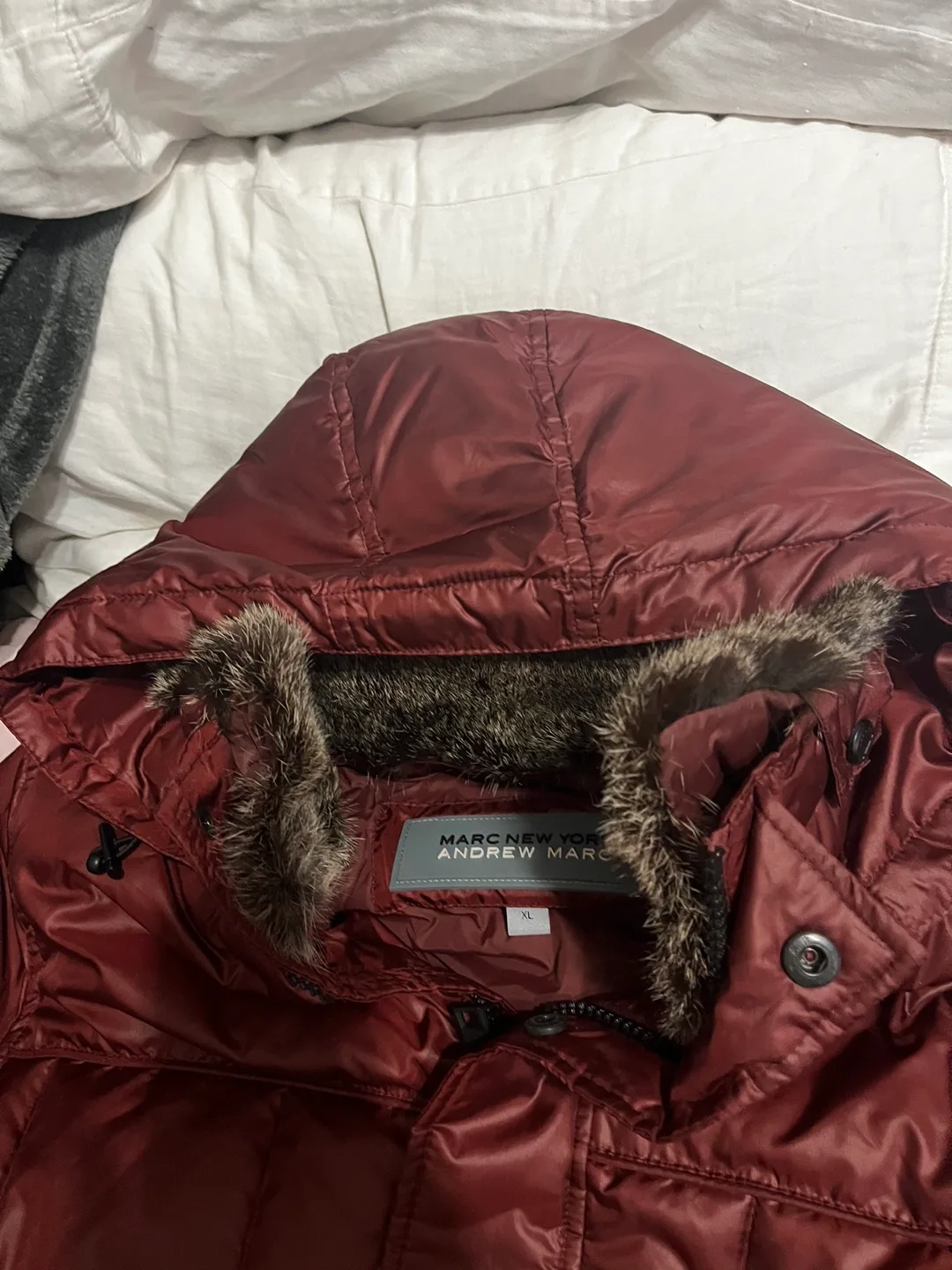 Marc New York Andrew Marc Real Fur Hooded Puffer Jacket image indicator(3)