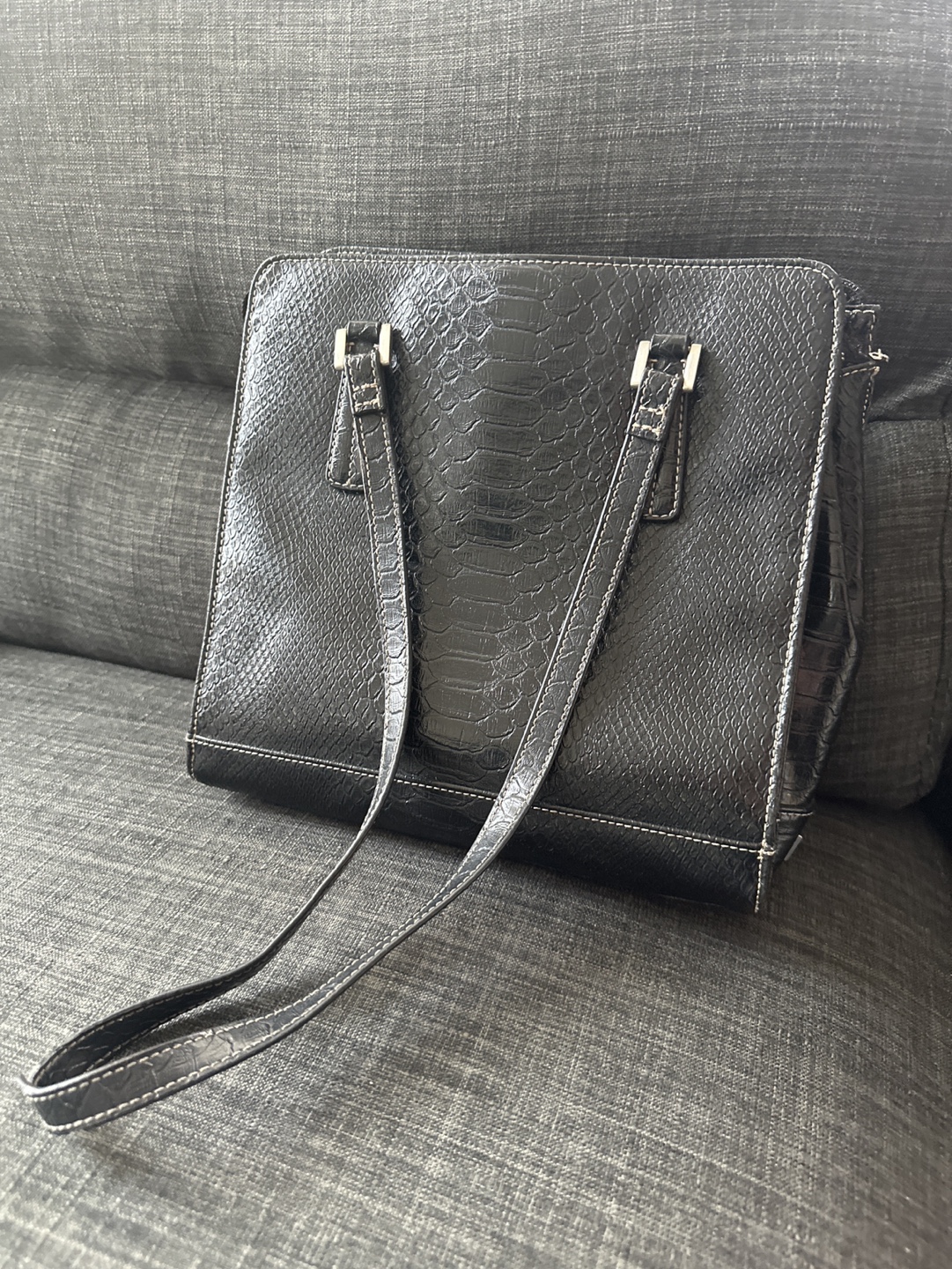 Liz Claiborne Black Leather Handbag