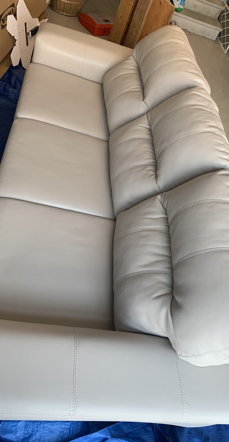 Grey Leather Sofa