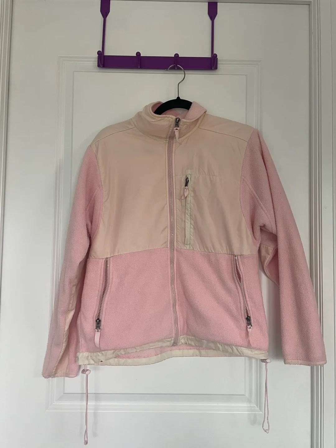 Steve & Barry's Vintage Pink Fleece Jacket image indicator(2)