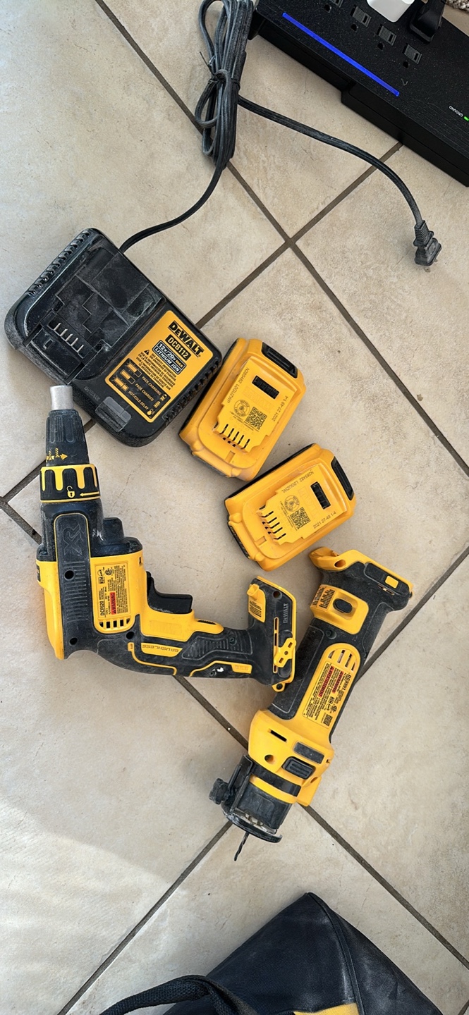 Dewalt drywall gun and cut out