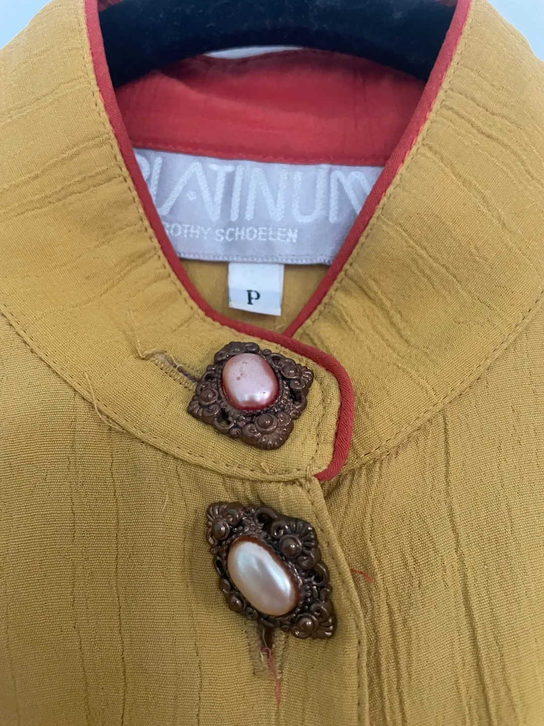 Vintage mustard yellow Blouse image indicator(2)