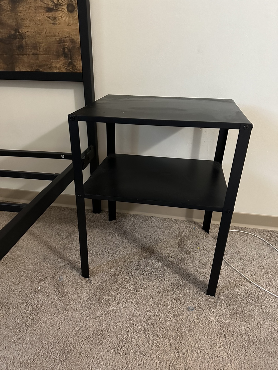 Metal Bed Frame with Headboard, Queen Size. - photo 2