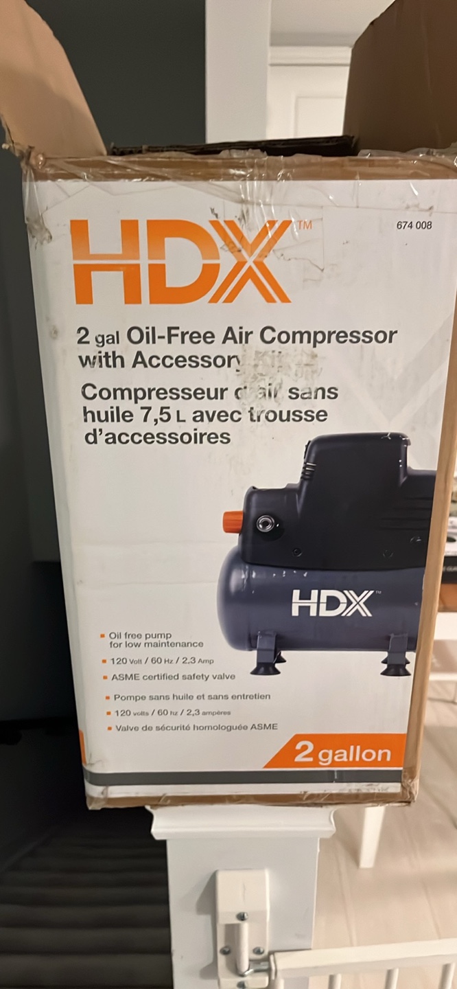 HDX 2 Gallon Oil-Free Air Compressor with Accessory Kit - photo 3