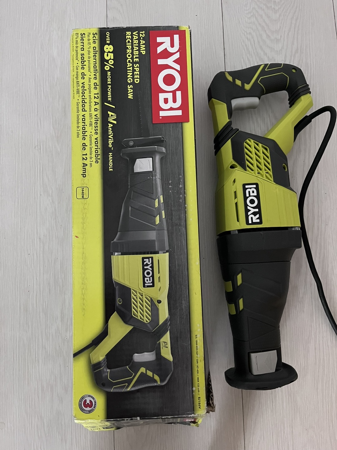 Ryobi 12 Amp Corded Reciprocating Saw - photo 2