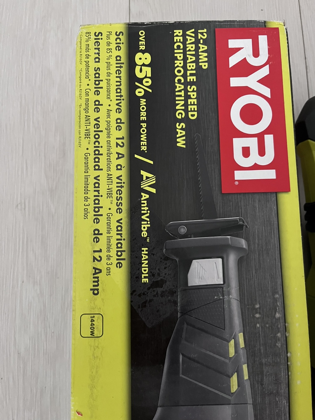 Ryobi 12 Amp Corded Reciprocating Saw - photo 3