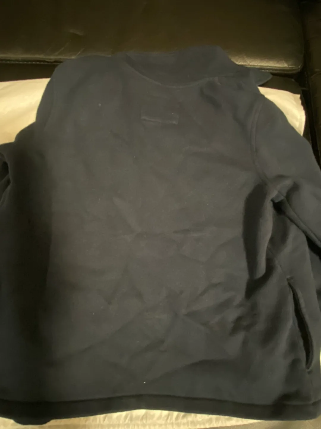 Land's End Navy Blue Peacoat kids size 7 to 8 image indicator(3)