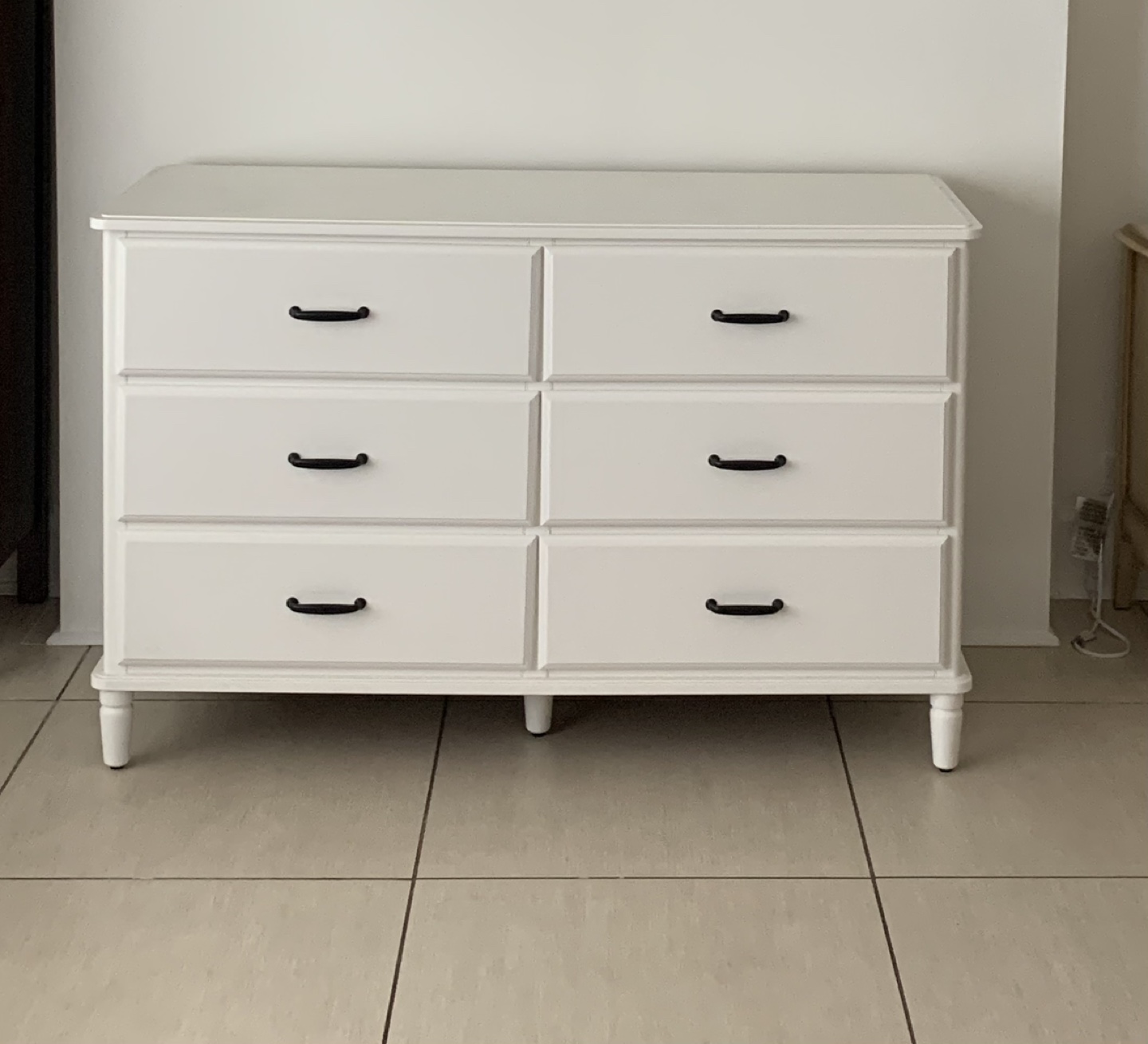 White IKEA 6 drawer chest/dresser