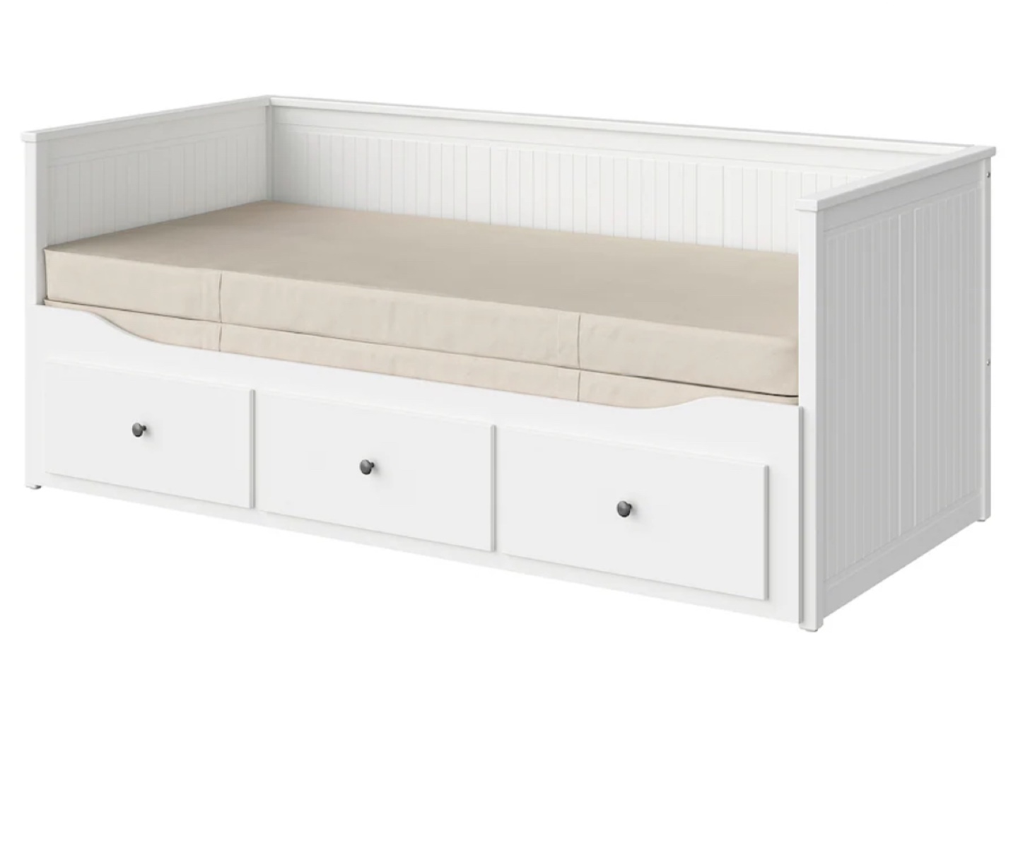 White Daybed with 3 Drawers