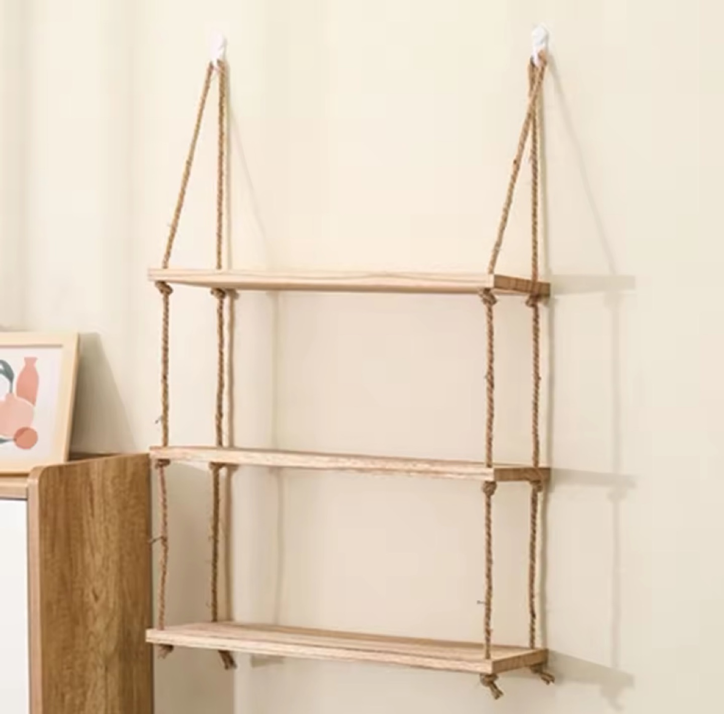 Wooden Hanging shelves