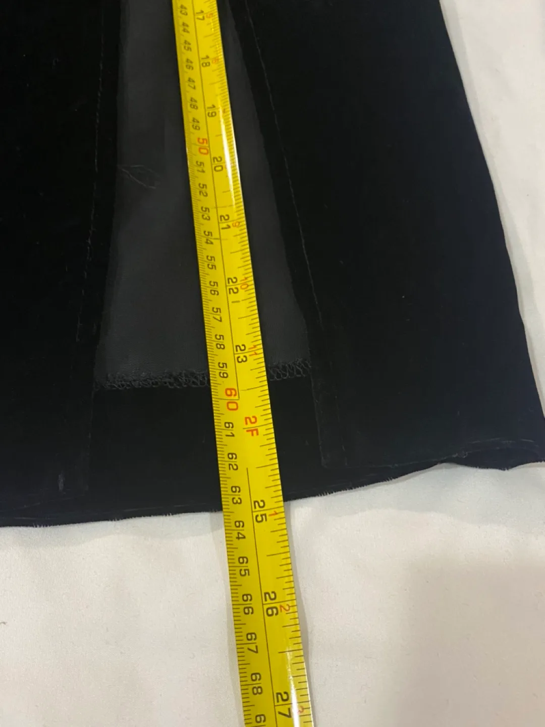 Black Velvet Skirt with Side Slit - Size 12 image indicator(10)