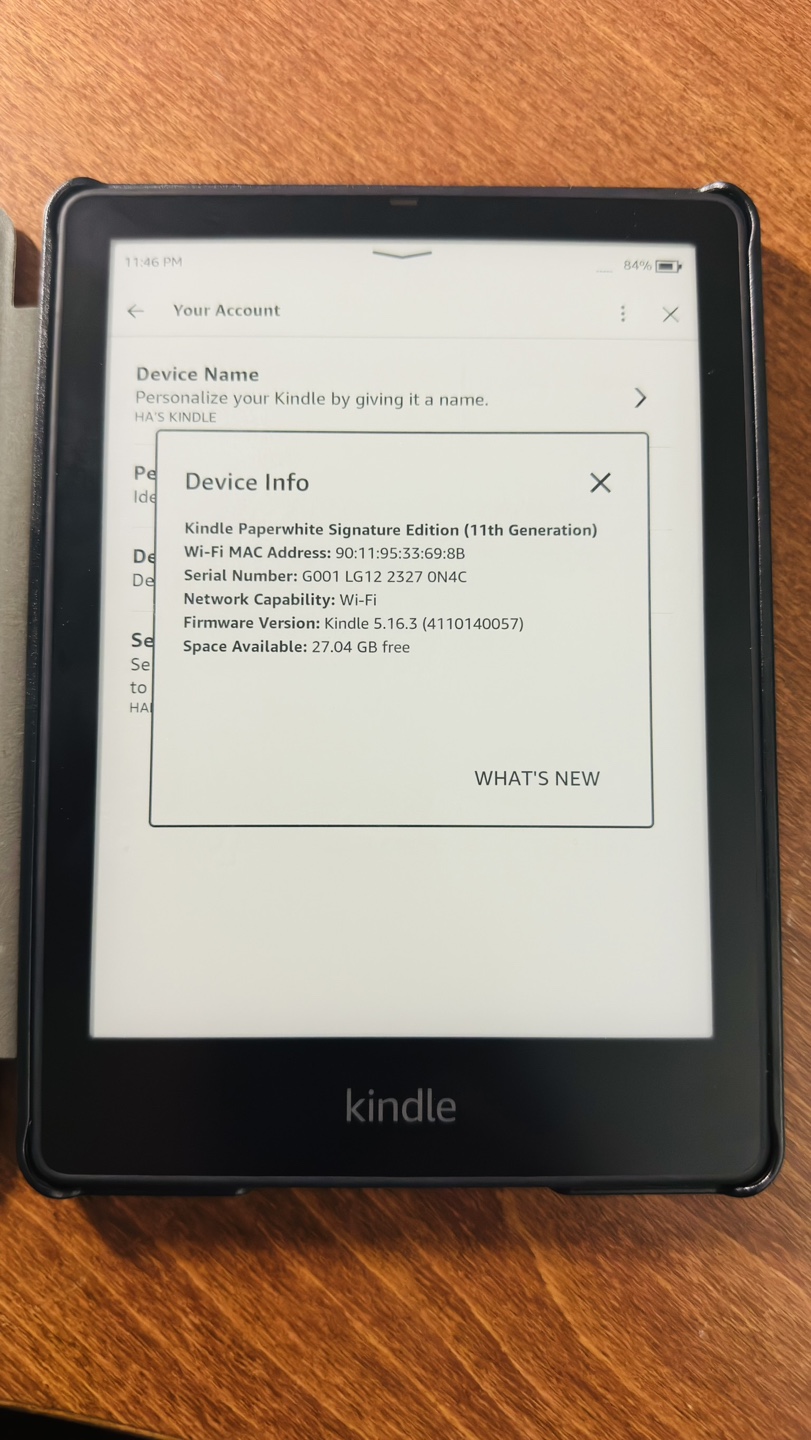 Kindle Paperwhite Signature Edition (11th Generation)
