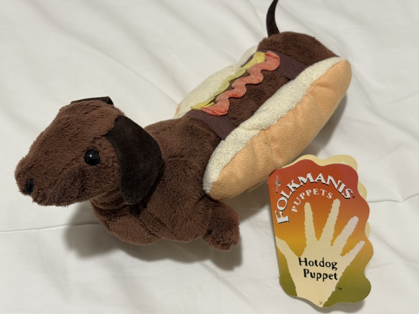 Folkmanis Hotdog Puppet (stuffed toy)