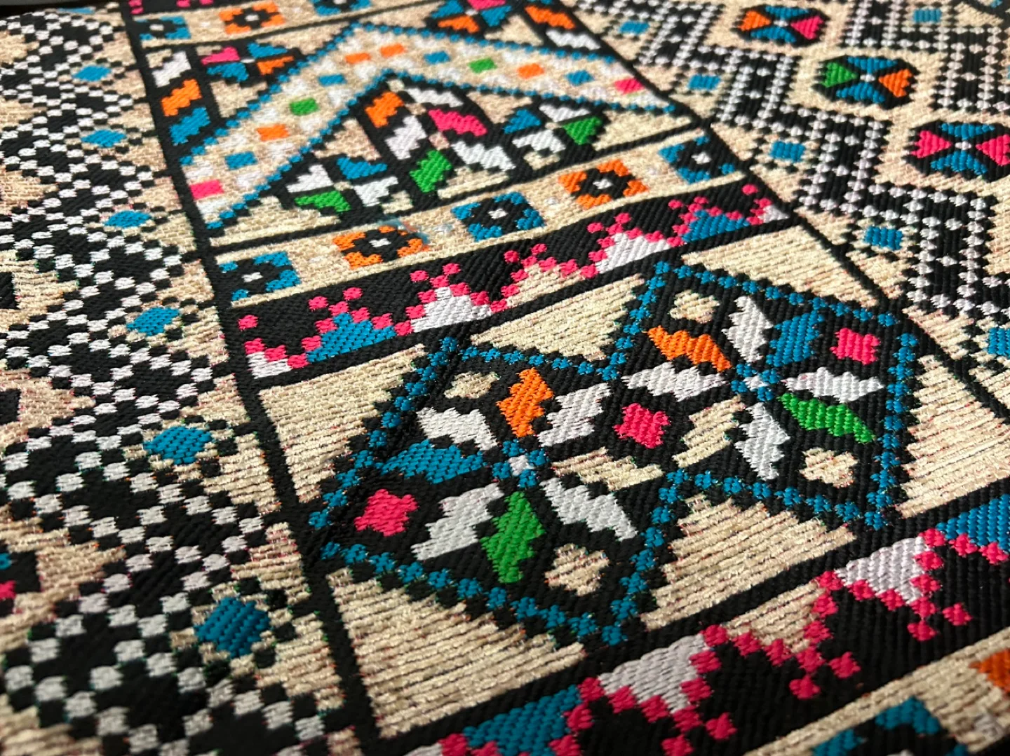 Egyptian Embroidered Cushion Cover - 45x45cm image indicator(3)