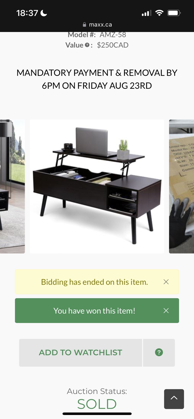 Lift Top Coffee Table with Storage - photo 3