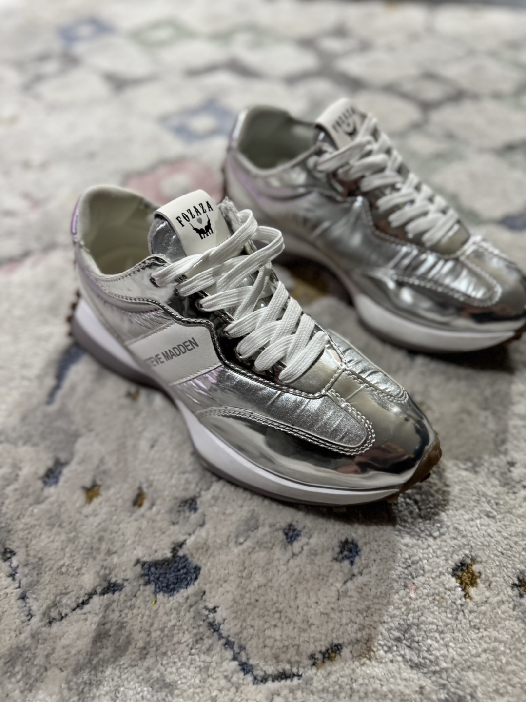 Steve Madden Fozaza Silver Sneakers - photo 5