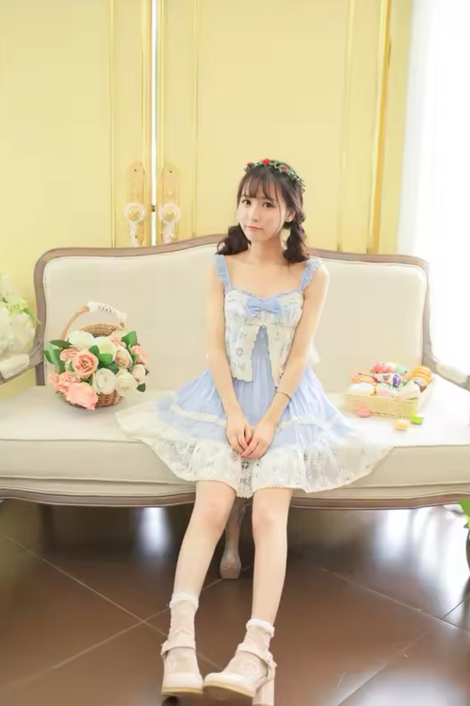Baby Blue Japanese Liz Lisa Lace Dress - photo 5