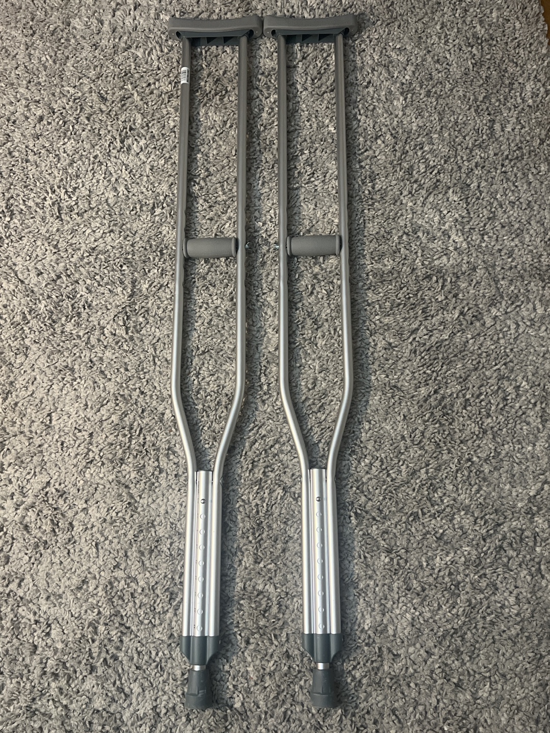 Pair of Adjustable Crutches
